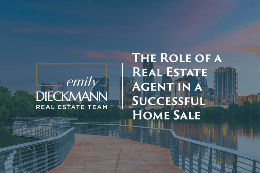 Modern city skyline with waterfront view and scenic boardwalk, showcasing Emily Dieckmann's expertise in residential real estate and successful home sales.