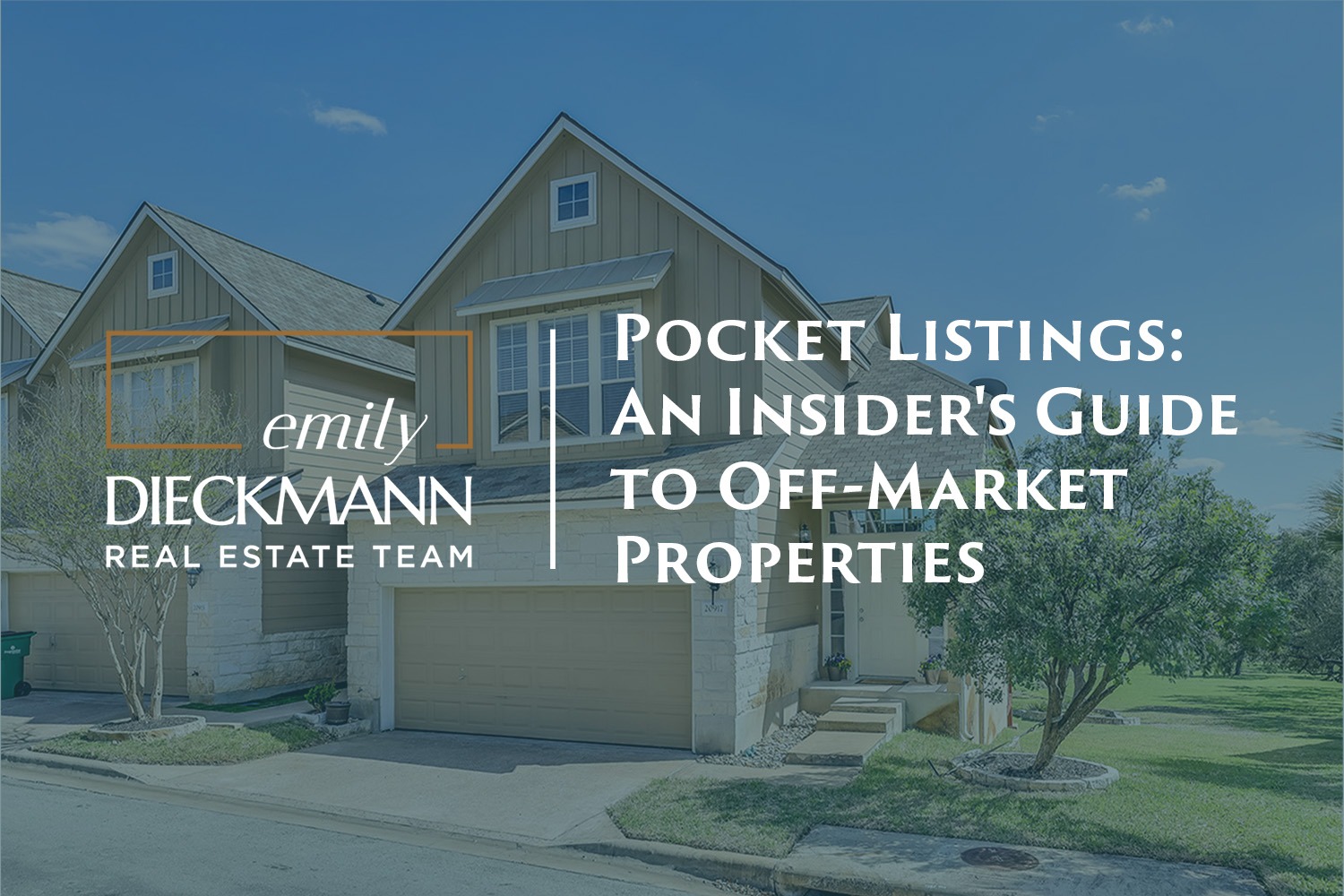 Pocket Listings: An Insider's Guide to Off-Market Properties | emily dieckman real estate | jonestown, TX